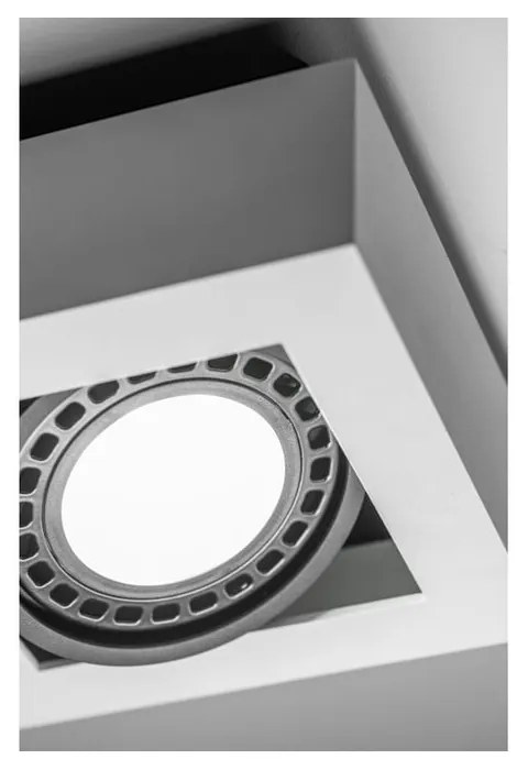 Biele stropné svietidlo s kovovým tienidlom 34x18,5 cm Loid – GTV