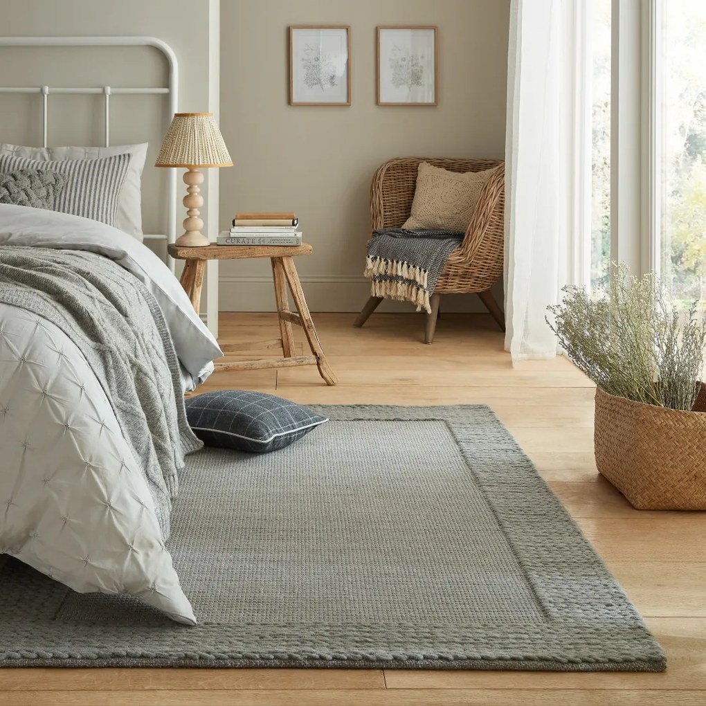 Kusový koberec Rue Plait Grey, 200x290, šedá, obývacia izba, Flair Rugs