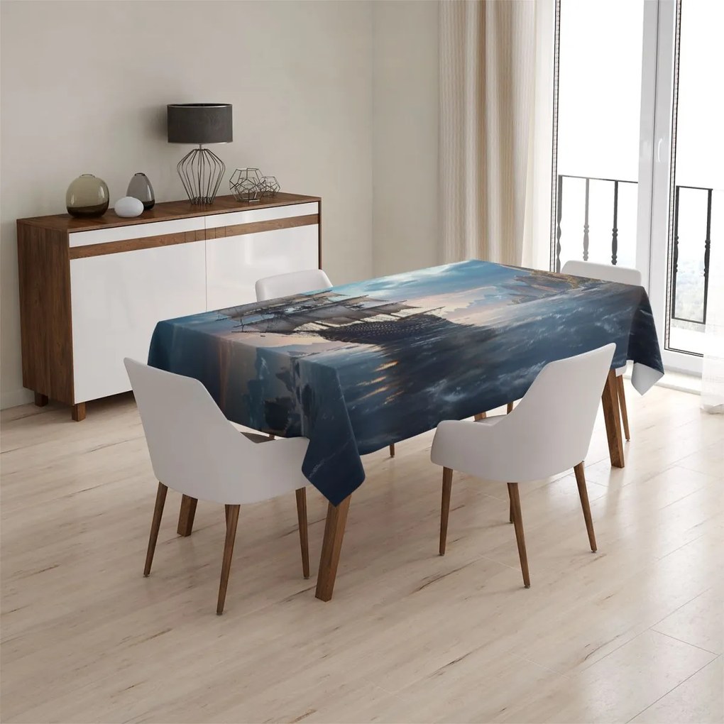 Sablio Obrus Plachetnica medzi skalami - 90x90 cm