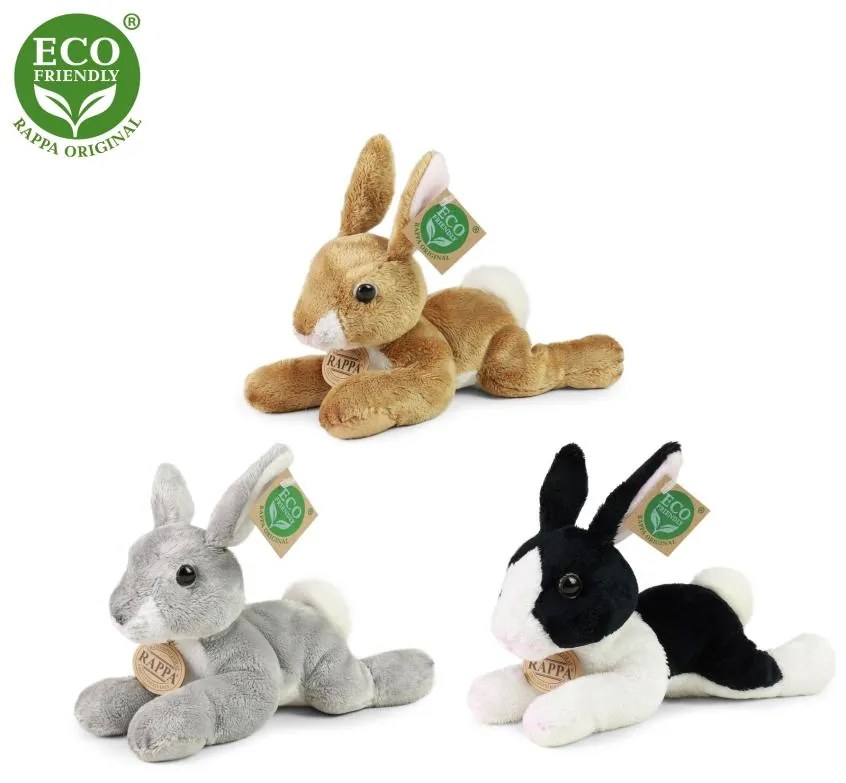 Plyšový králik ležiaci 18 cm ECO-FRIENDLY