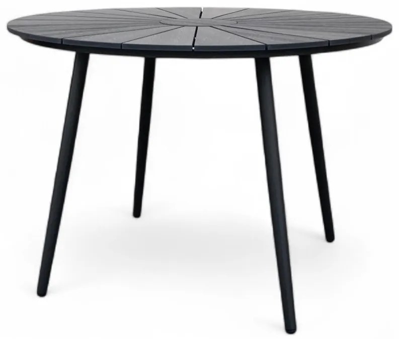 Noela Záhradný jedálenský set Wilder + 4x stolička GABY sivá