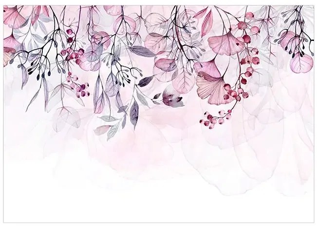 Fototapeta - Foggy Nature - Pink Veľkosť: 98x70, Verzia: Samolepiaca