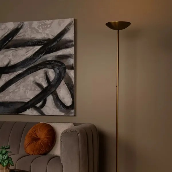 Lucide 19791/20/02 - LED Stmievateľná stojacia lampa ZENITH LED/20W/230V zlatá