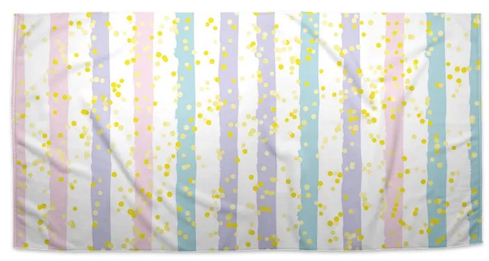 Sablio Uterák Pruhy a bodky štetcom - 70x140 cm