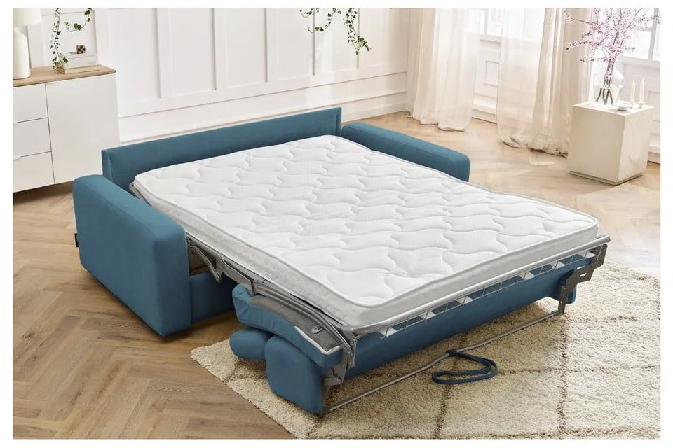 Modrá rozkladacia pohovka 215 cm Monaco – Bobochic Paris