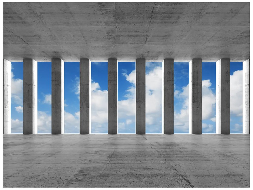 Gario Fototapeta Betónové stĺpy a nebo Veľkosť: 200 x 135 cm, Materiál: Vliesová