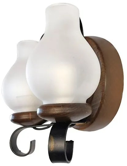 Brilagi - Nástenné svietidlo ROATA APLICA 2xE14/40W/230V buk/orech