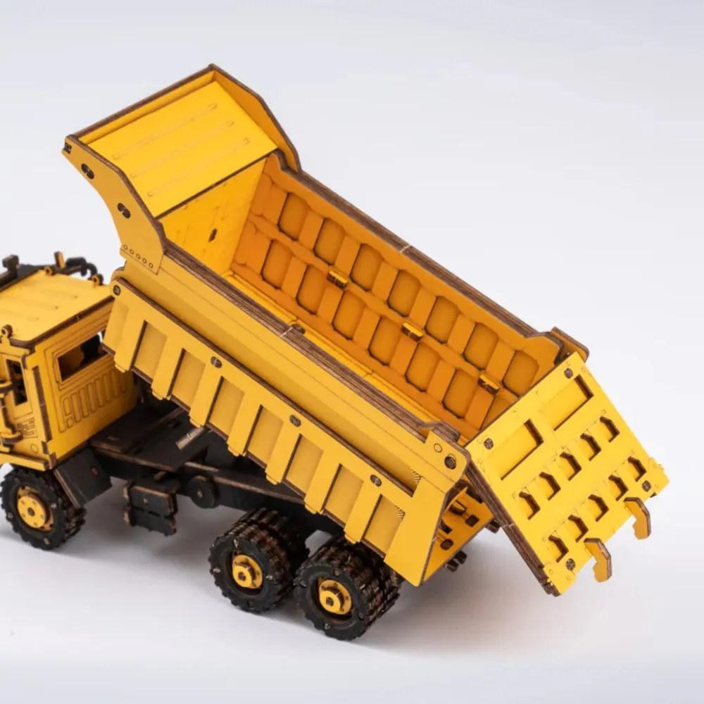 Robotime Rokr 3D dřevěné puzzle Nákladní auto - sklápěč 225 ks