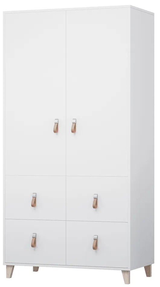 Kondela Skriňa, biela, ABS hrany, FIERA 2D
