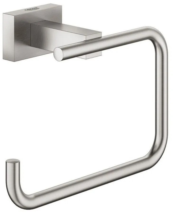 GROHE Essentials Cube držiak toaletného papiera, bez krytu, supersteel, 40507DC1