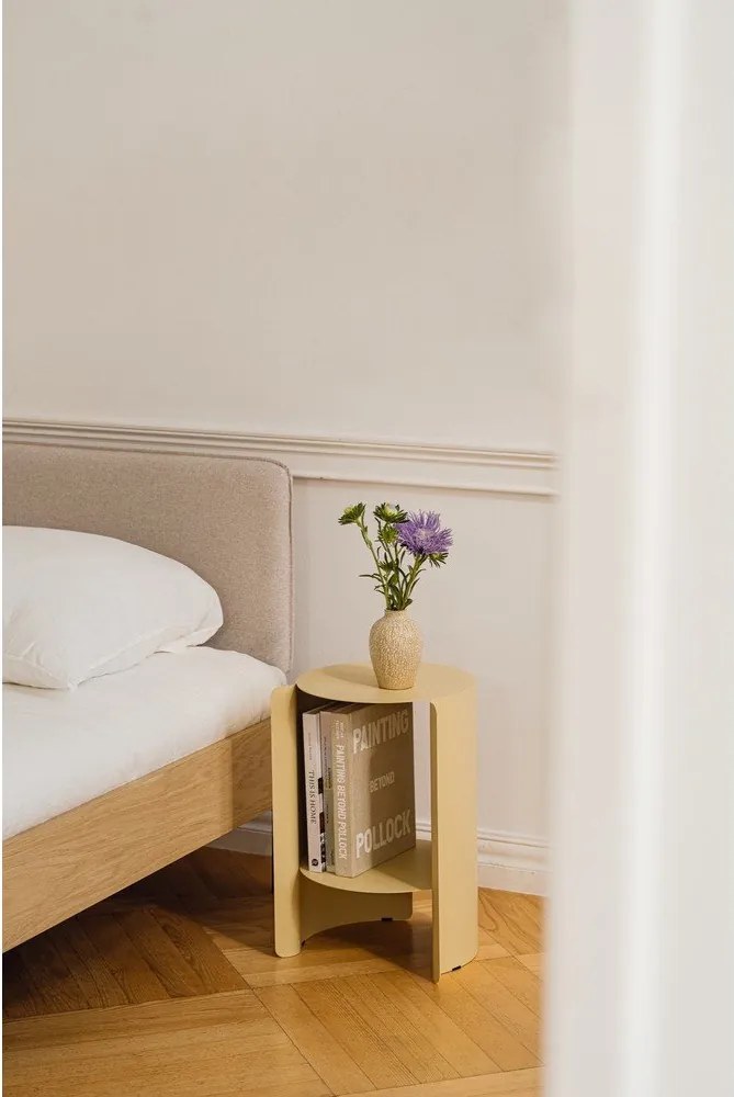 Oceľový okrúhly odkladací stolík ø 32 cm Wa – noo.ma