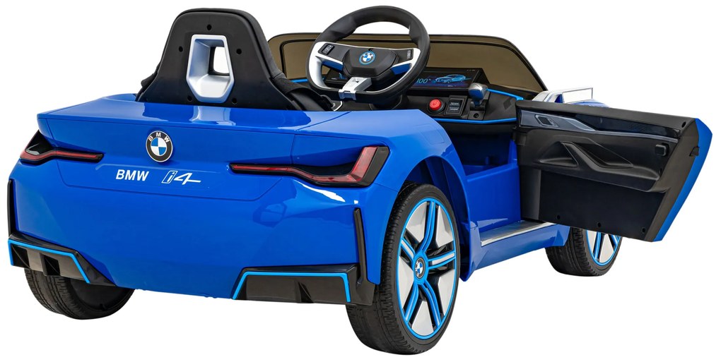 BMW i4 auto na batérie pre deti modré + diaľkové ovládanie