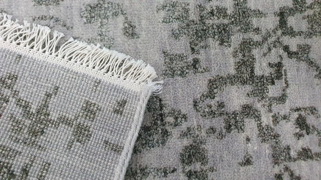 Diamond Carpets koberce Ručne viazaný kusový koberec Diamond DC-JK 1 silver / black - 245x305 cm