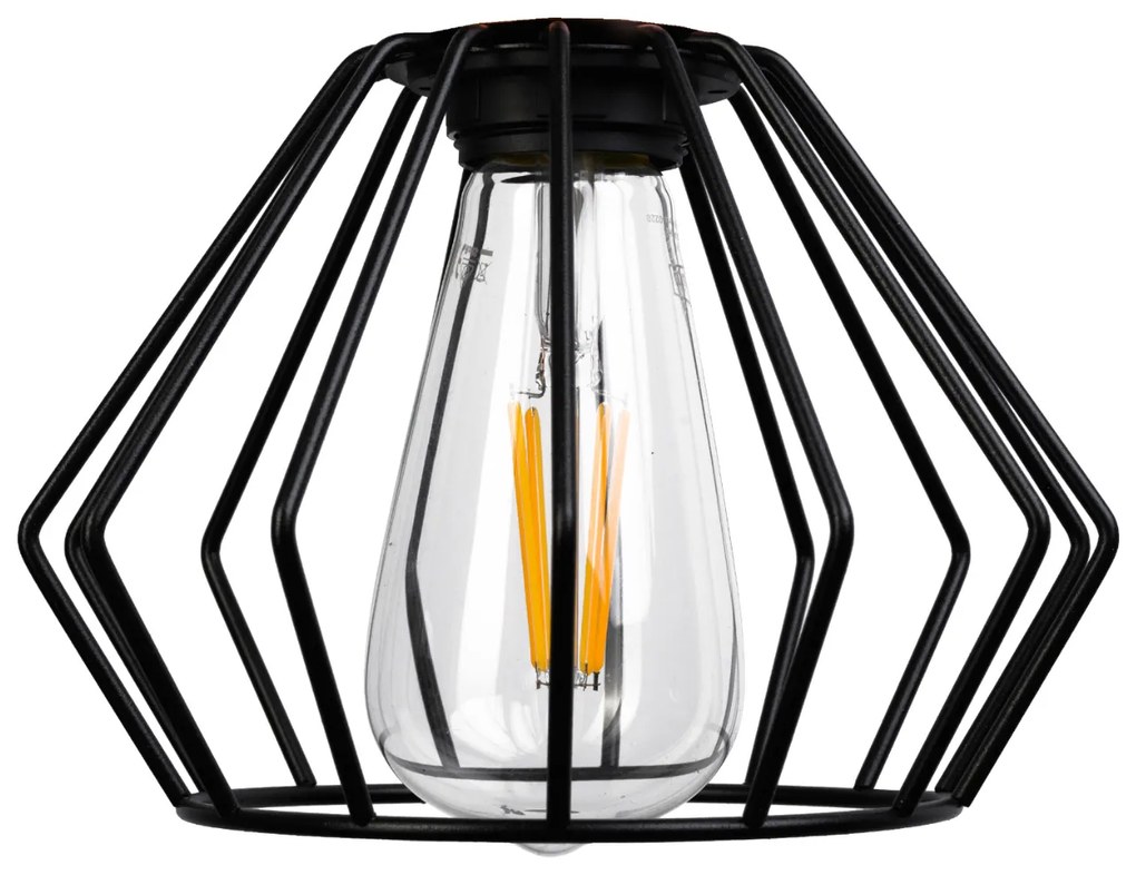 BERGE LED závesné stropné svietidlo, drevený trám, 2xE27, luster Loft Brylant
