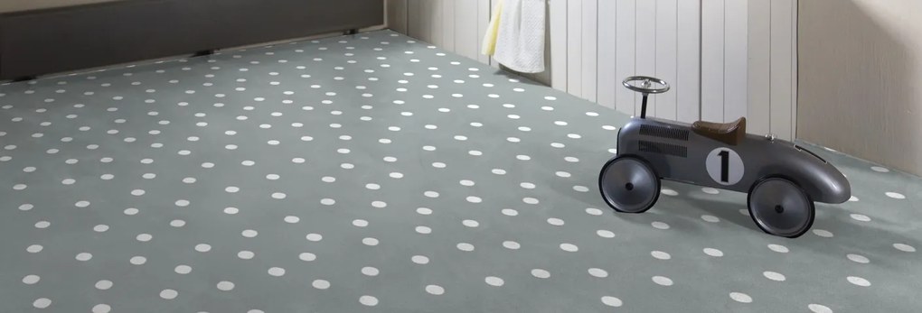 Vopi koberce Kusový detský koberec Puntík šedý - 140x200 cm