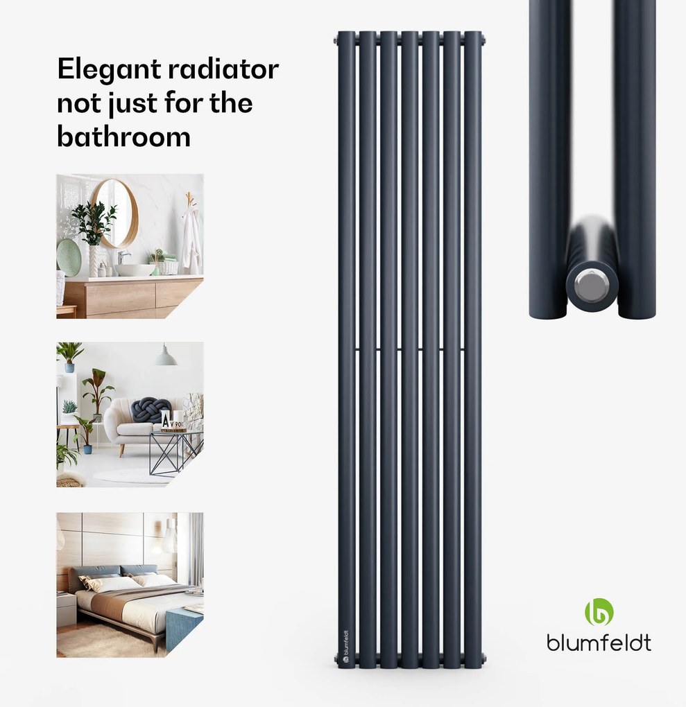 Blumfeldt Tallheo, 41 x 180, radiátor, kúpeľňový radiátor, rúrkový radiátor, 691 W, teplovodný, 1/2