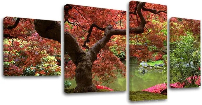 Obraz na plátne 4 dielny STROMY ST001E40