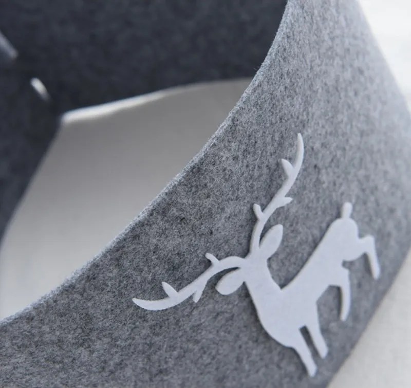 Obal na vianočný stromček DEERBOX so sobom, sivý