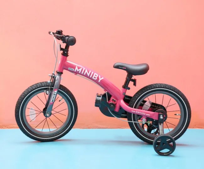 Detský bicykel Miniby 14" ružový