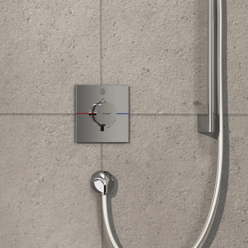 Hansgrohe ShowerSelect Comfort E, termostat pod omietku pre 1 spotrebič, chróm, HAN-15571000