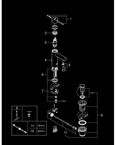 GROHE 32898001 - Umývadlová batéria ESSENCE DN 15 lesklý chróm