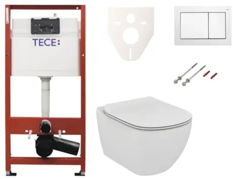 Cenovo zvýhodnený závesný WC set TECE do ľahkých stien / predstenová montáž + WC Ideal Standard Tesi SIKOTSE0