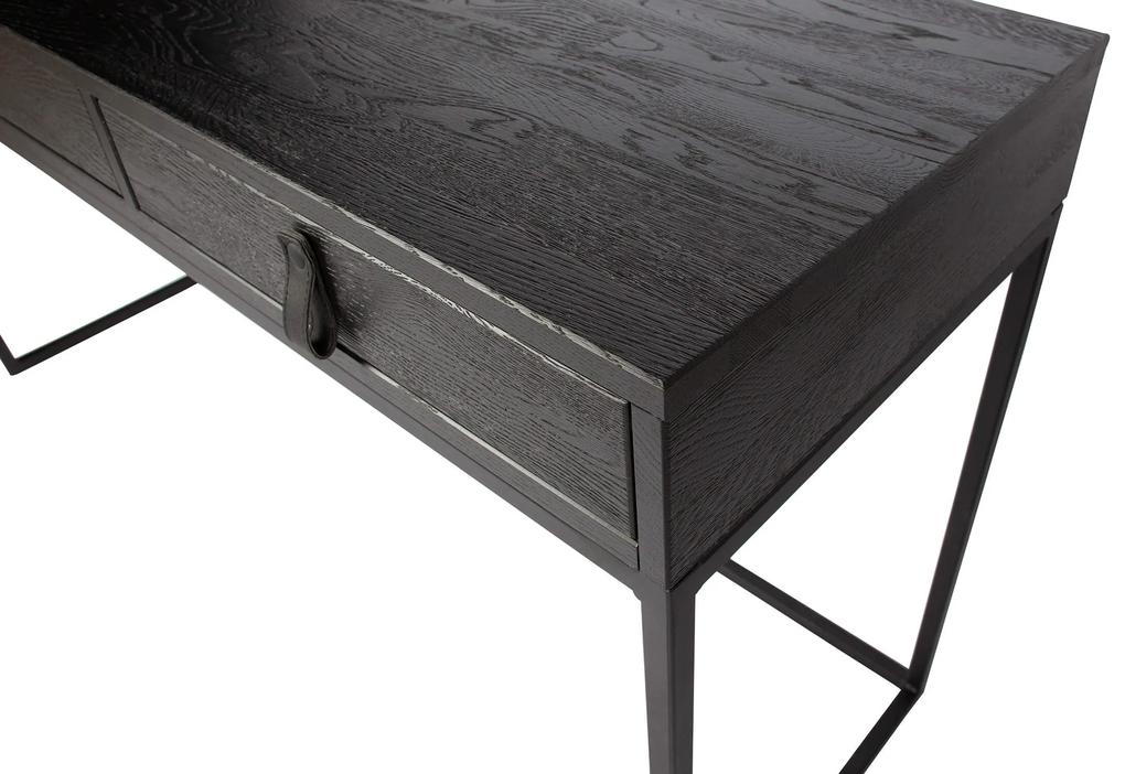 Pracovný stôl silas 140 x 44 čierny MUZZA
