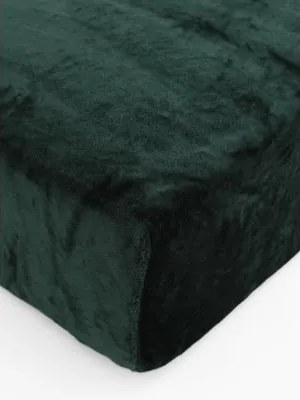Plachta mikroplyš Deluxe 90 x 200 cm - tmavo zelená