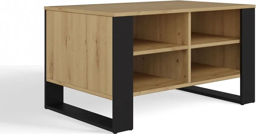 Konferenčný stolík LAWA Modern 4P Slim II dub artisan/čierny