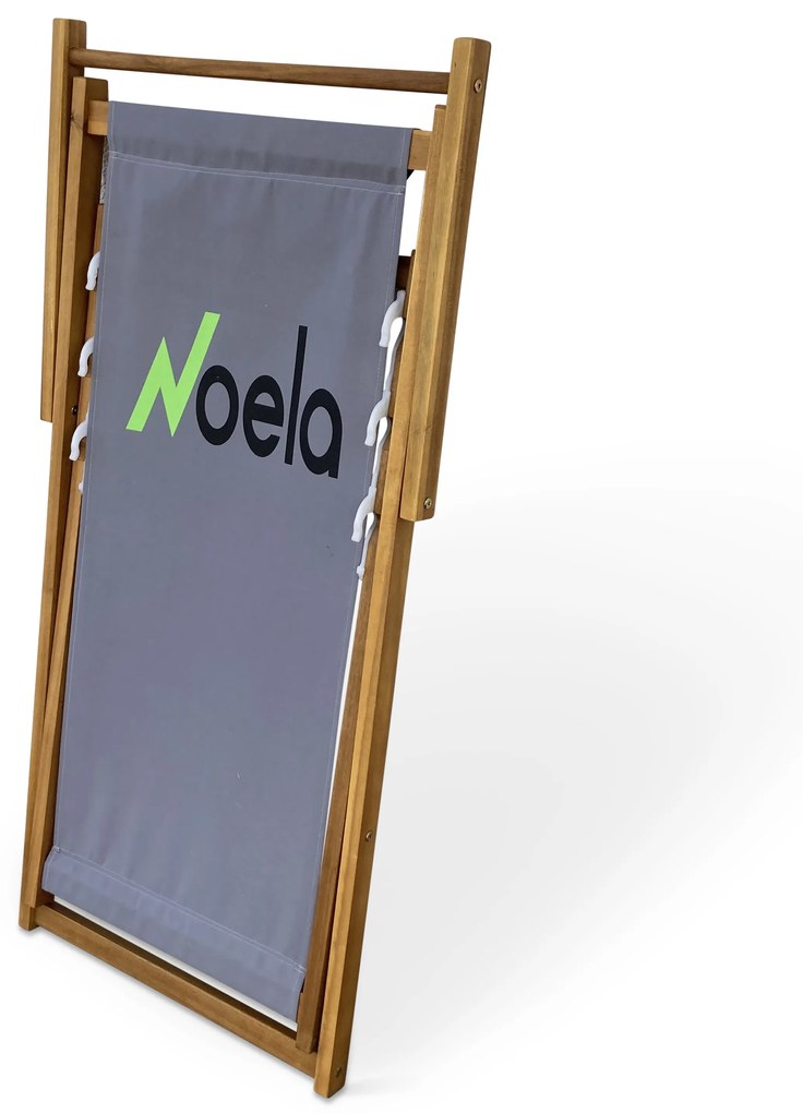 Plážové skladacie kreslo NOELA sivé