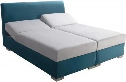 Čalúnená posteľ FÉNIX, 200x180, zelená / šedá (an 4755/4679)