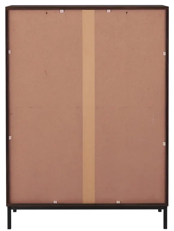 Skrinka v dekore orecha v prírodnej farbe 80x110 cm Celine - Støraa