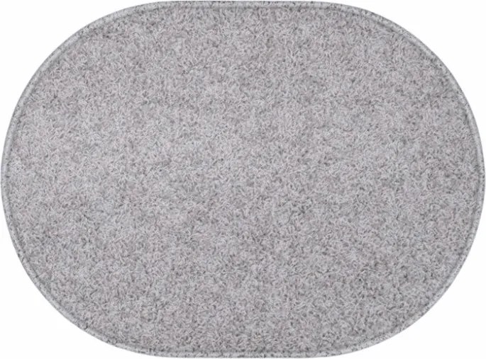 AKCIA: 80x150 cm Kusový koberec Eton šedý ovál, šedá, chodba / predsieň, Vopi