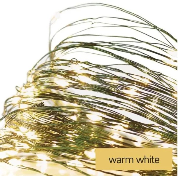 LED vonkajšia svetelná reťaz 150xLED/20m IP44 teplá biela