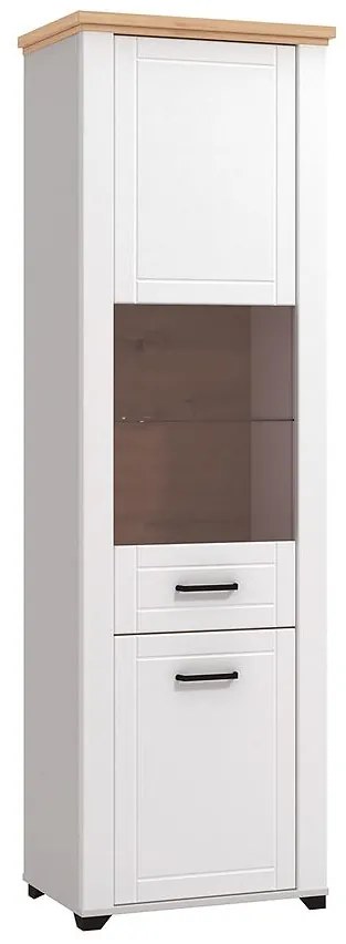 Vitrína Valencia 1k Artisan/Biela 11011375