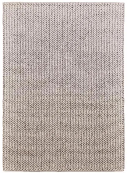 Diamond Carpets India, Ručne viazaný kusový koberec Fusilli DE 9415 White Mix, 200x290, biela, obývacia izba