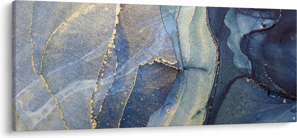 Obraz - Abstrakcia alkoholovým atramentom (120x50 cm)