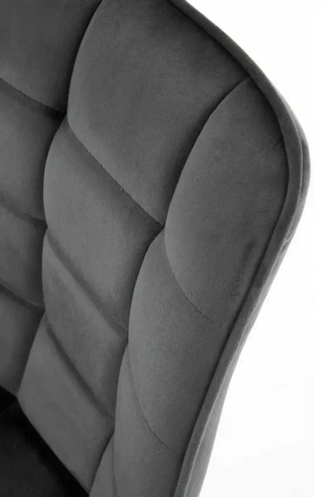 LuxuryForm DESIGN Jedálenská stolička ORLEN VELUR - tmavo šedá