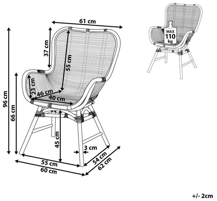 Jedálenská stolička TOGLO (ratan) (svetlohnedá). Vlastná spoľahlivá doprava až k Vám domov. 1022702