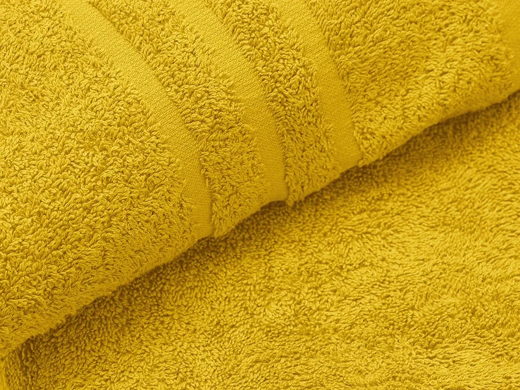 Osuška Comfort 70 x 140 cm žltá, 100% bavlna