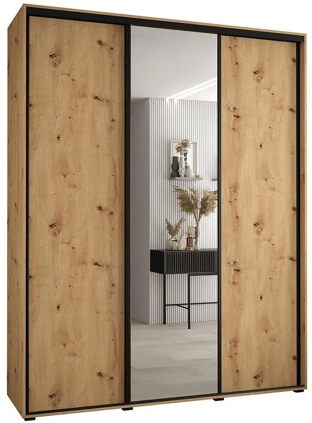 Skriňa 45 Canaris 3 190 artisan/čierna