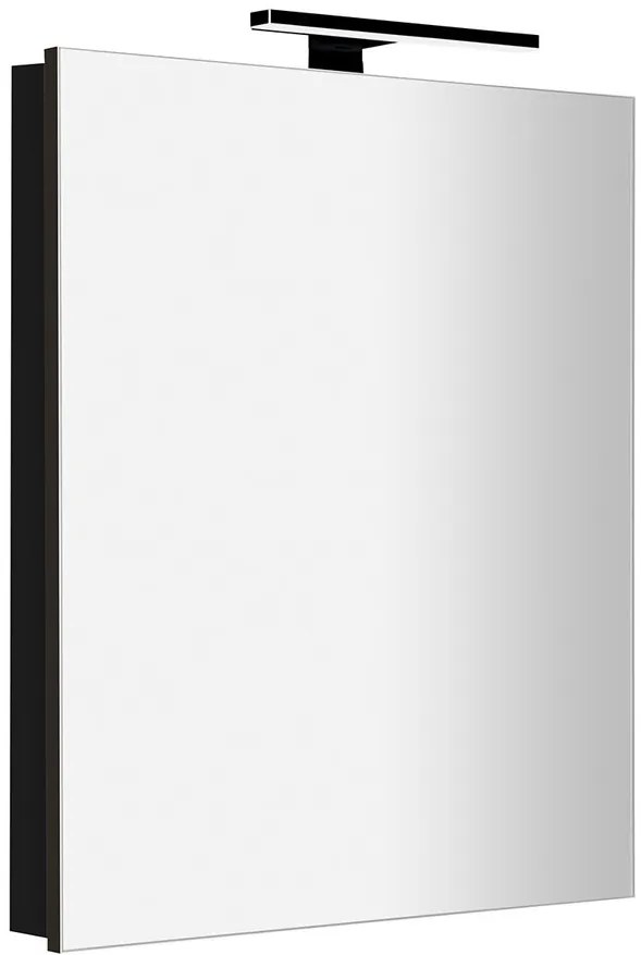 Sapho Sapho, GRETA galérka s LED osvetlením, 60x70x14cm, čierna mat, GR065-0035