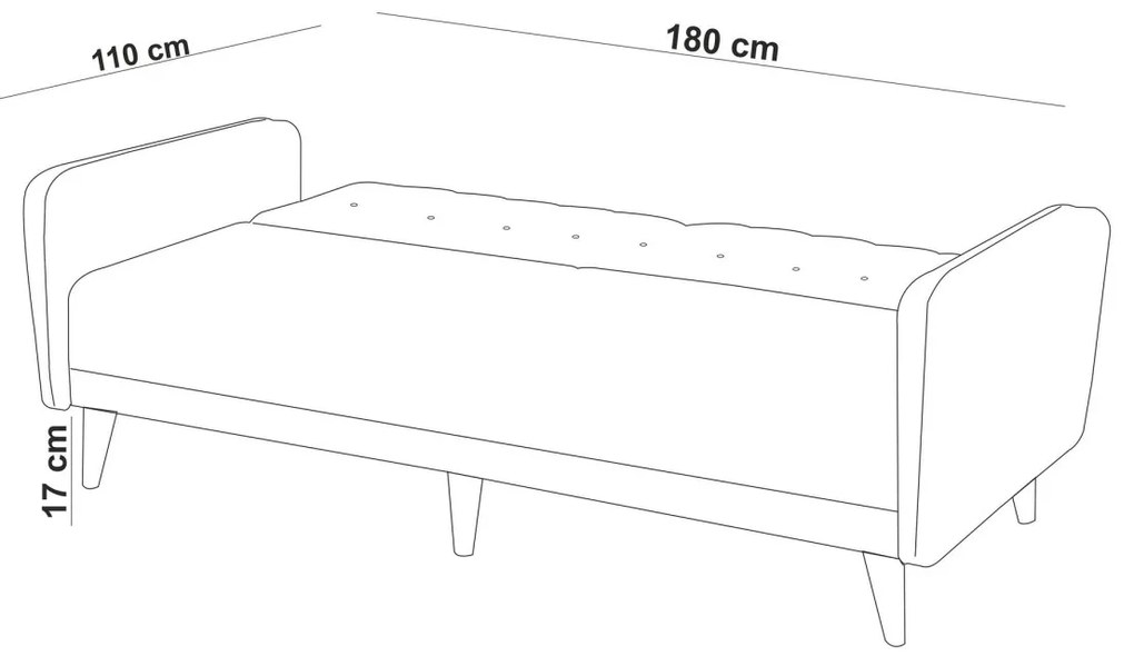 3-miestna pohovka Aria 205 cm šedá
