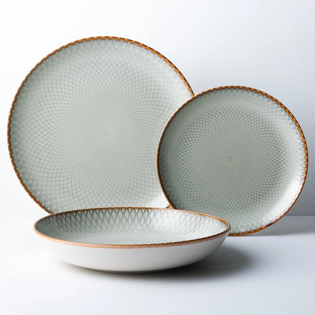 Tanier hlboký Coupe 23 cm set 4 ks - Elements Day Mandala - 492518