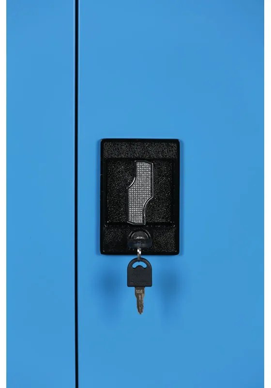 Kovová spisová skriňa, demontovaná, 2 police, 1200 x 1150 x 400 mm, modrá