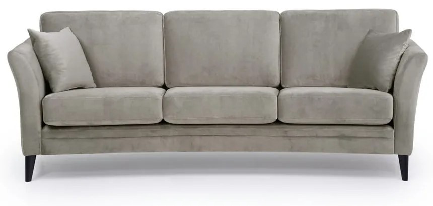 Hnedá zamatová pohovka 237 cm Eden - Scandic