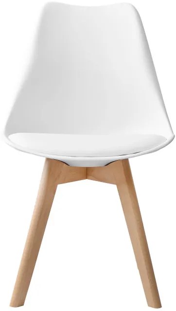 Jedálenská stolička NANTES hnedá / biela