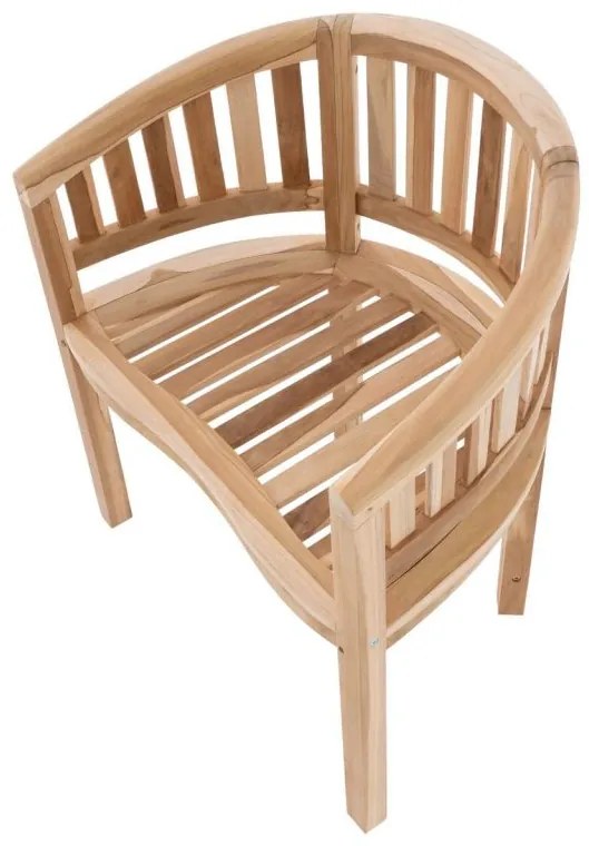 Divero teakové záhradné kreslo D71798