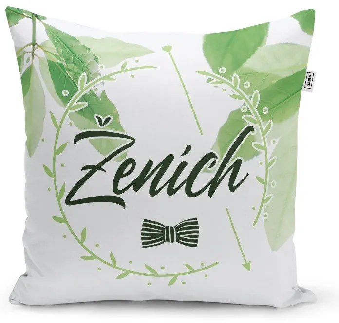 Sablio Vankúš Ženích Motýlek: 40x40 cm