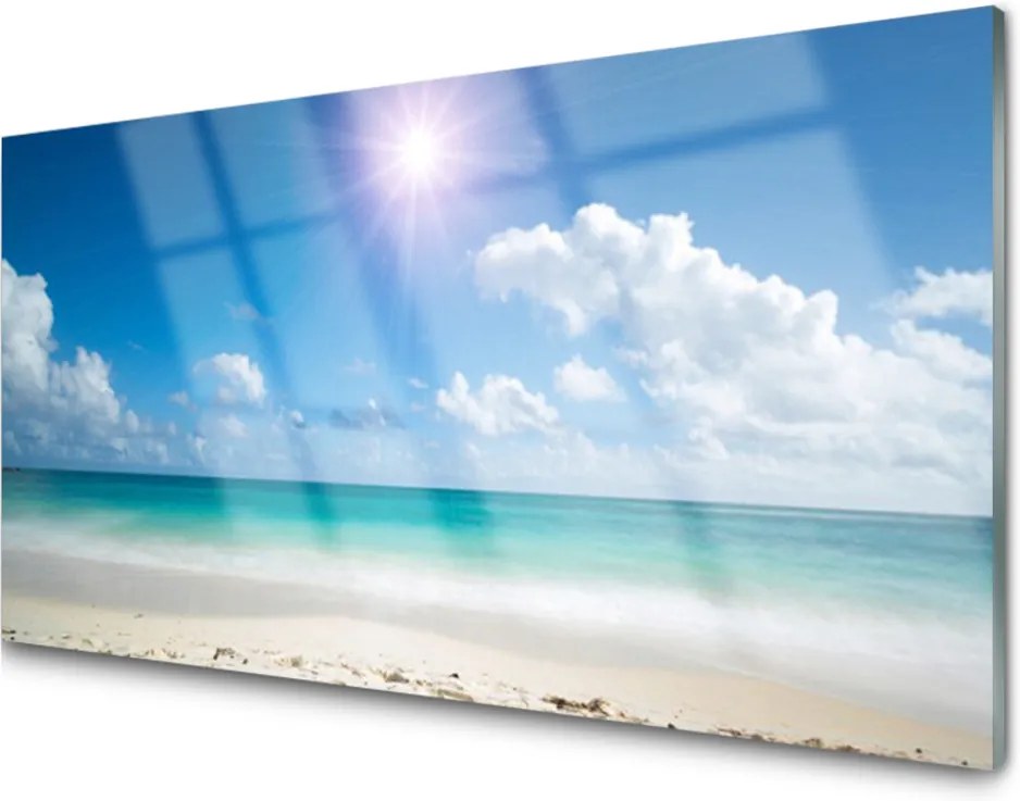 Obraz na skle More Pláž Slnko Krajina